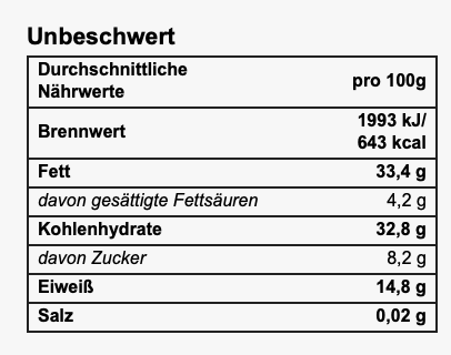 Bio Granola Unbeschwert 300 g