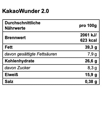 Bio Granola "KakaoWunder 2.0"  300 g